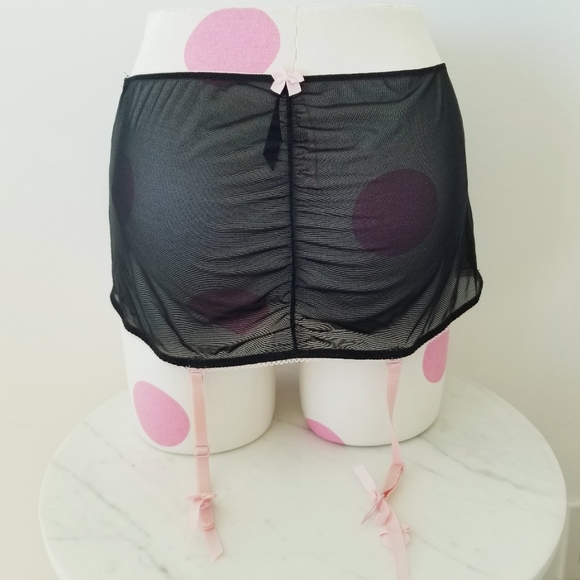 Victoria's Secret Vintage Sexy Little Things Garter Skirt Strappy Panty SheerNWT - Picture 4 of 14